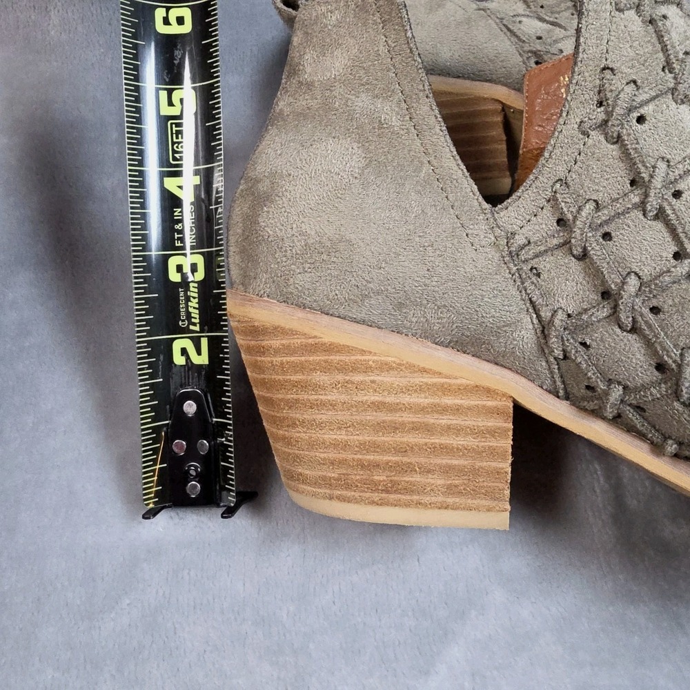Mi.iM Boots Size 9M Green LAVIN Textured Chelsea Pull On Ankle Booties Boho-chic - Picture 9 of 10